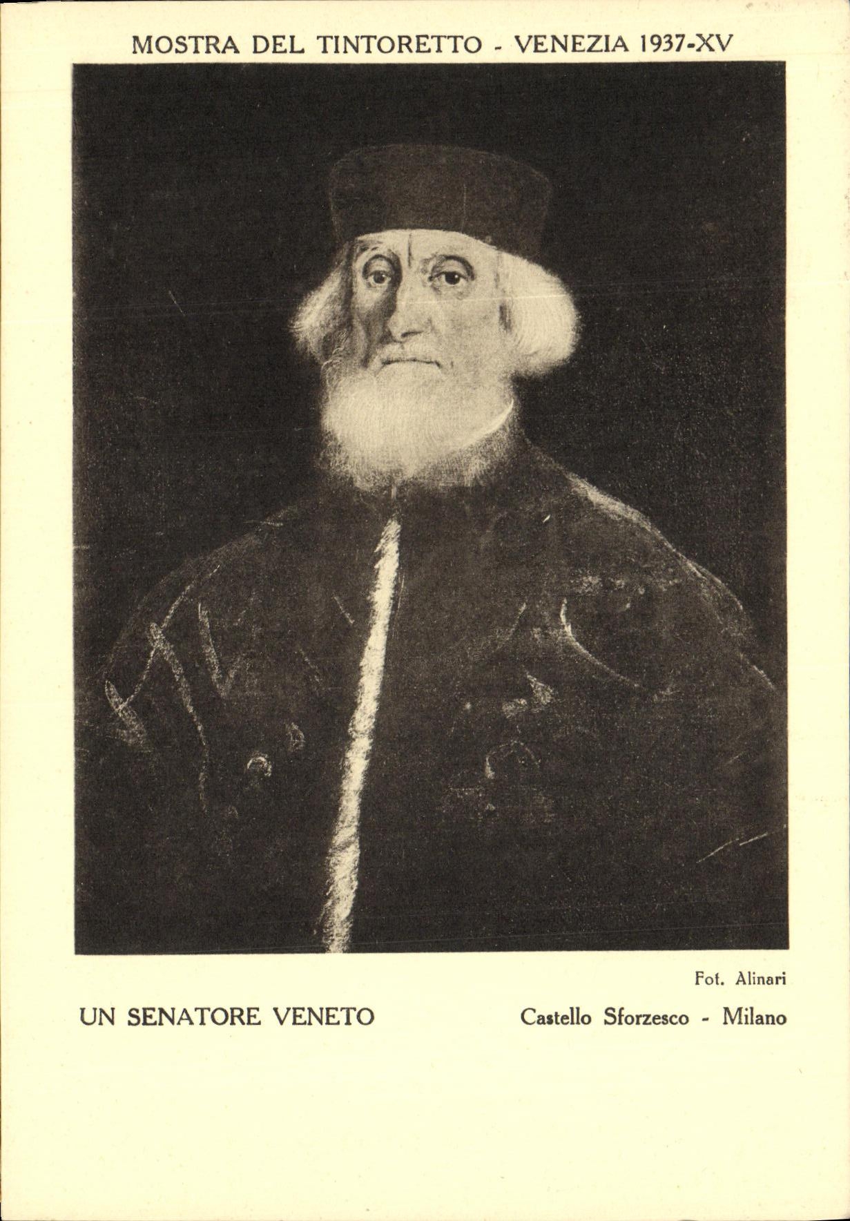 CPA Mostra Del Tintoretto Venezia Un senatore Veneto