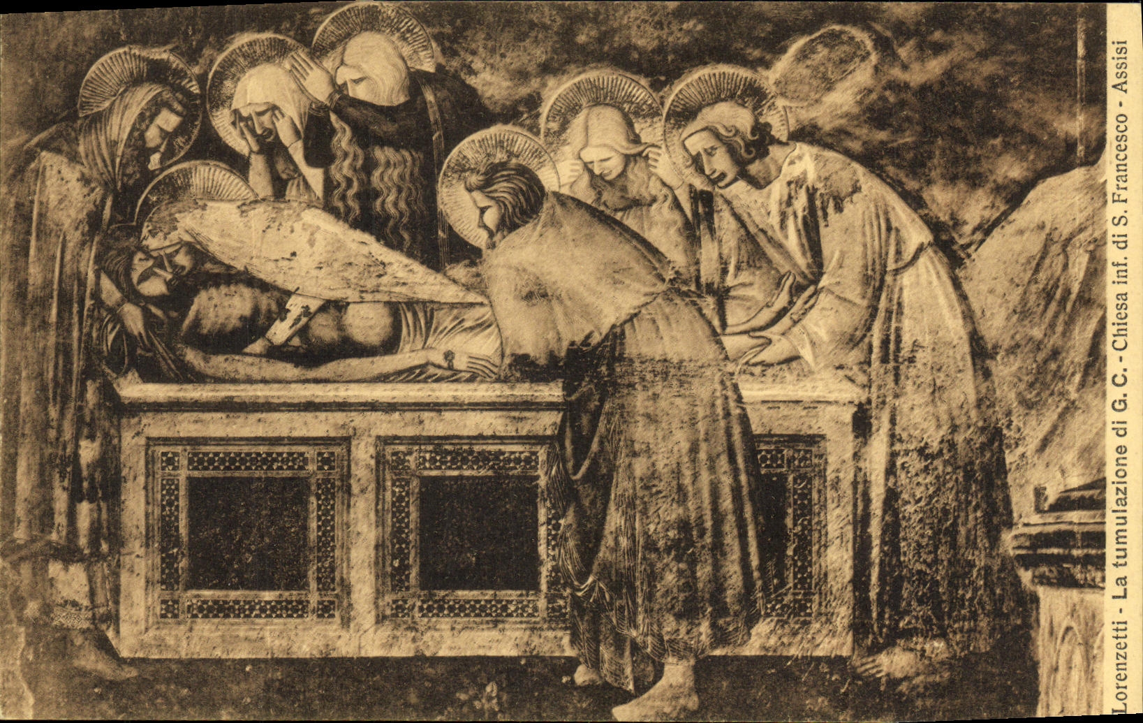 CPA Mostra Del Tintoretto Lorenzetti La tumulazione 