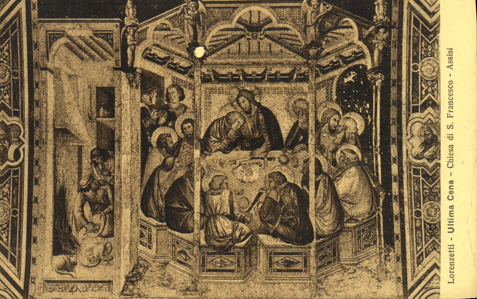CPA Lorenzetti Ultima Cena Chiesa Assisi