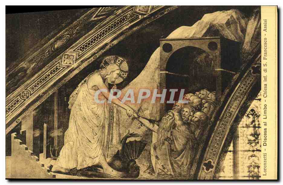 CPA Lorenzetti Francesco Assisi Discesa al Limbo Chiesa