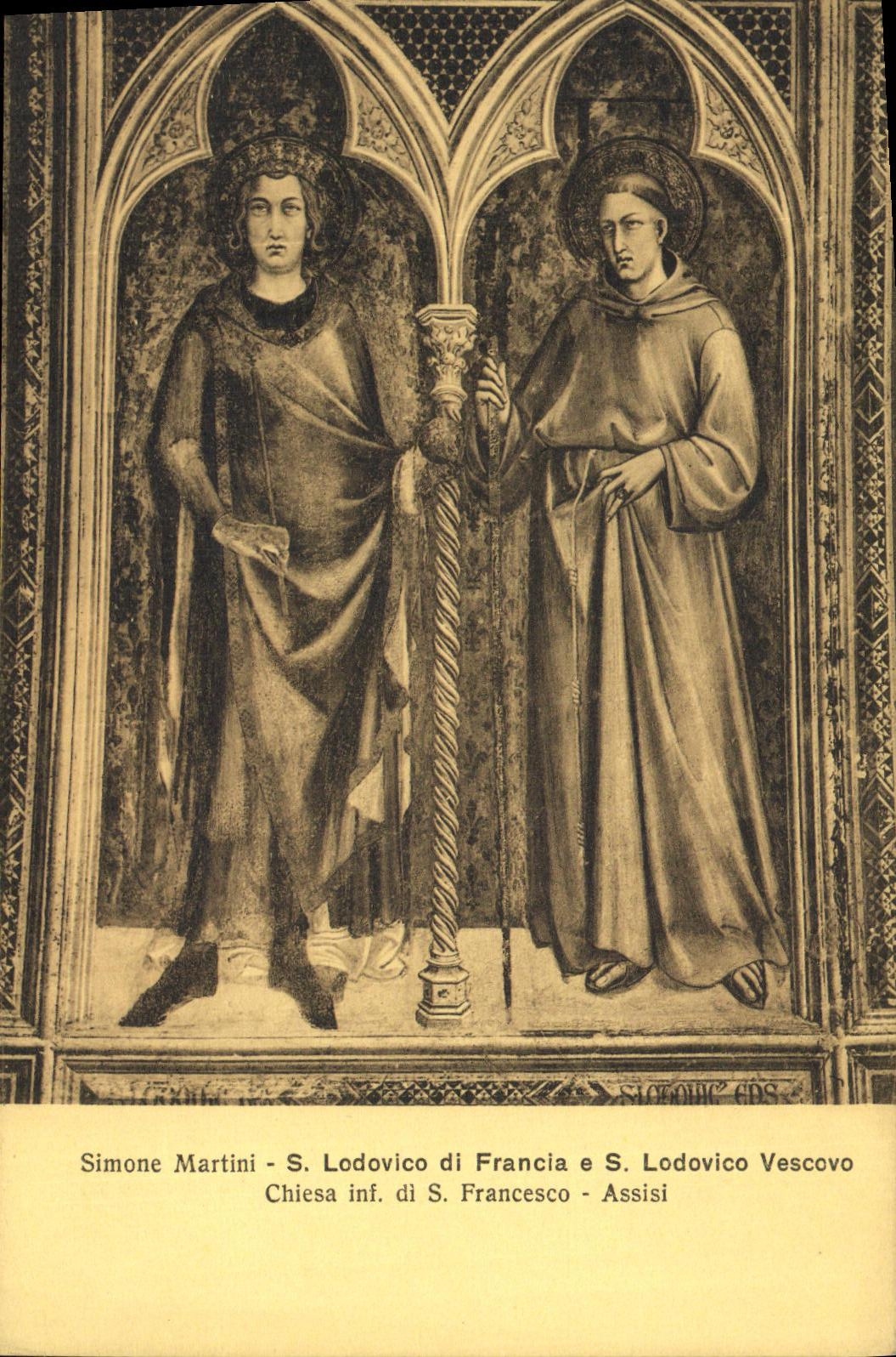 CPA Francesco Assisi Simone Martini Lodovico di Francia