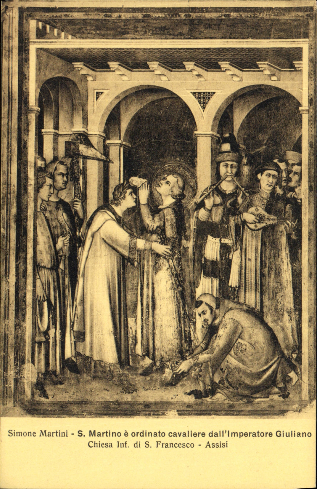 CPA Francesco Assisi Simone Martini s Martion Ordinato Cavalier dallImperatore Giuliano