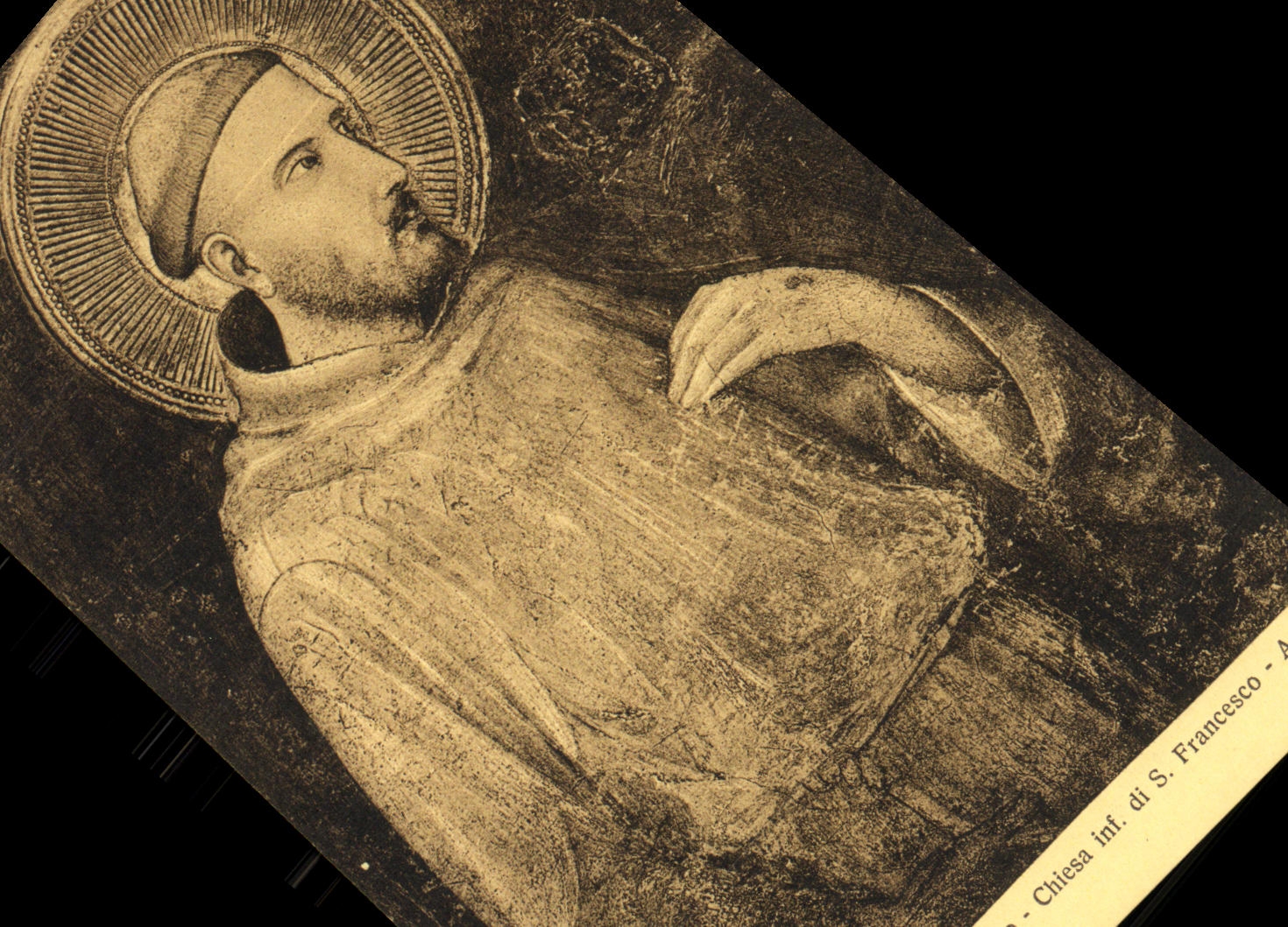 CPA Francesco Assisi Simone Martini s Martino In abiti Pontificali Chiesa inf di