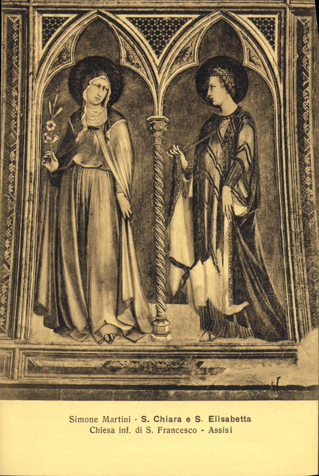 CPA Francesco Assisi Simone Martini s Martino S Chiara Elisabetta Chiesa Inf di 