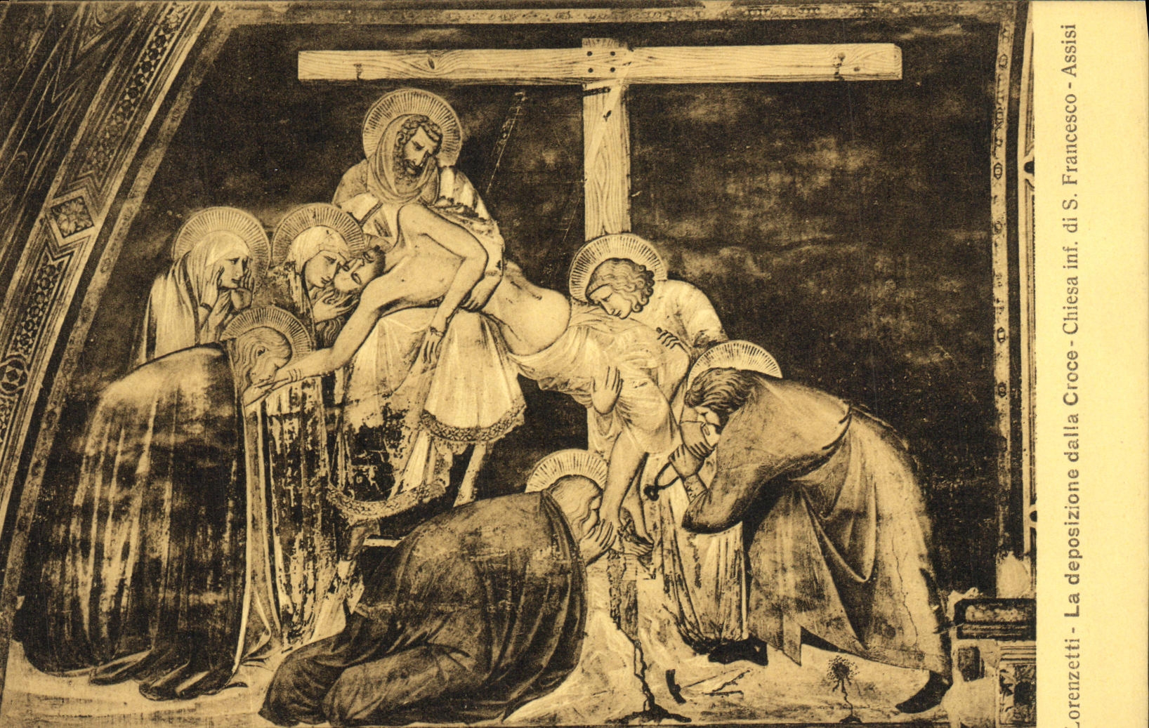 CPA Francesco Assisi Lorenzetti La Deposizione Dalla Croce Chiesa Inf