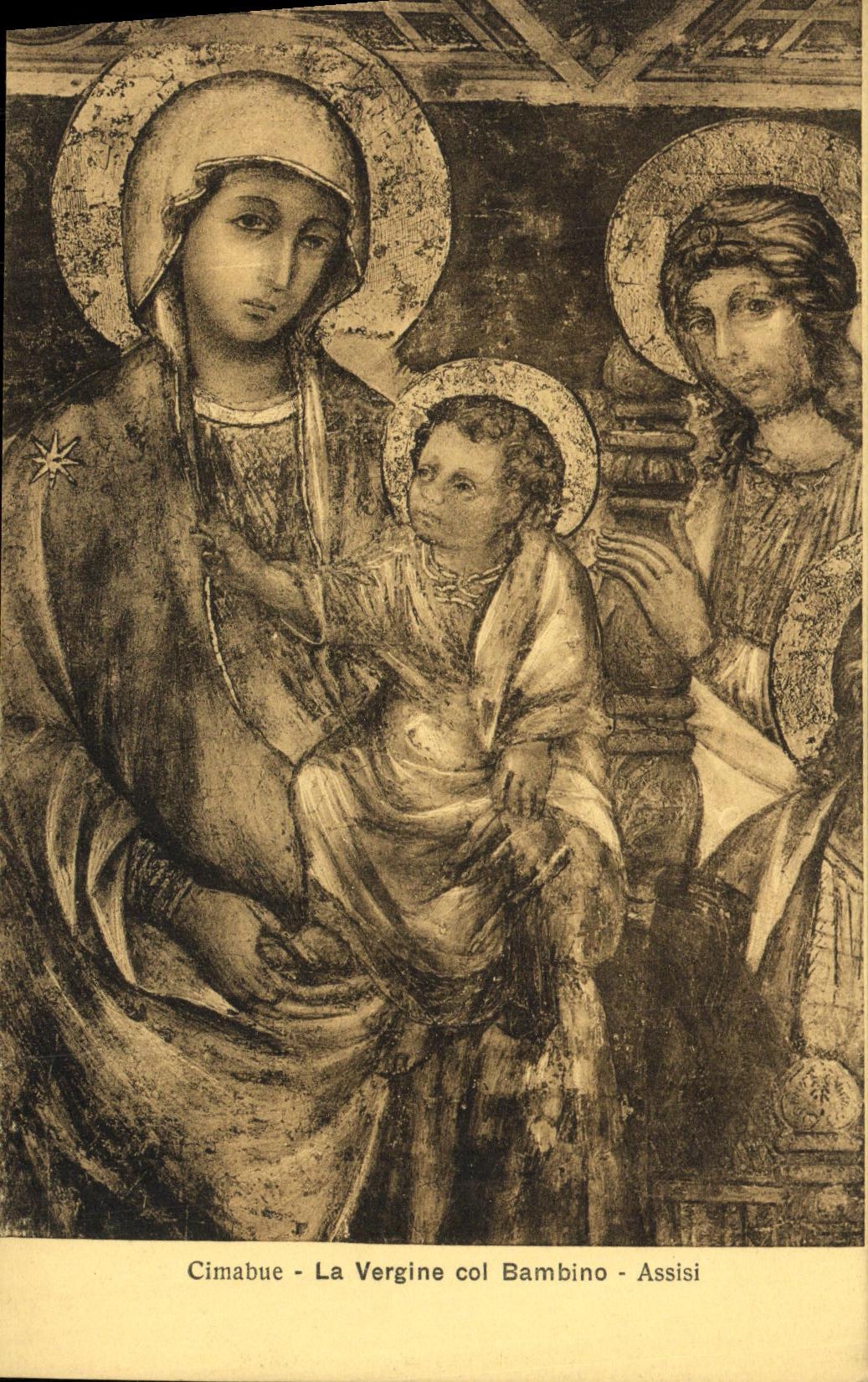 CPA Francesco Assisi Cimabue La Vergine Col Bambino