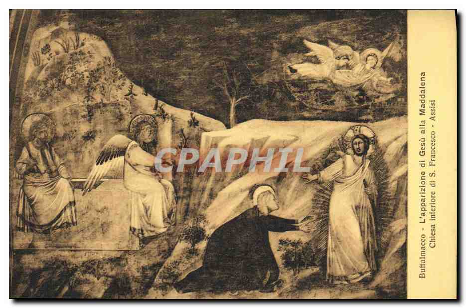 CPA Francesco Assisi Buffalmacco L Apparizione di Gesu Alla Maddalena Chiesa Inferiore 