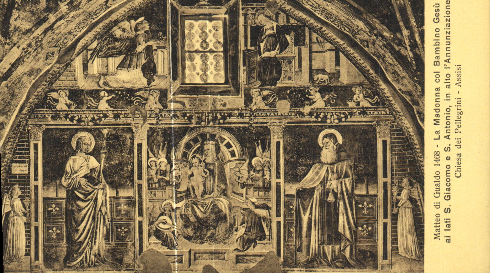 CPA Francesco Assisi La Madonna Col Bambino Gesu ai