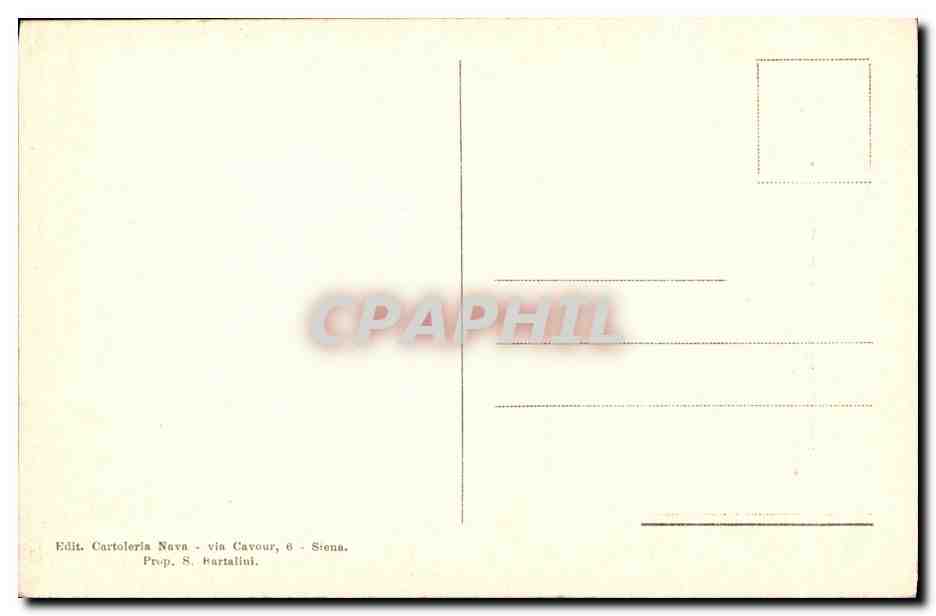 CPA Francesco Assisi Siena Musee dell Opera Cottedrale — Verso