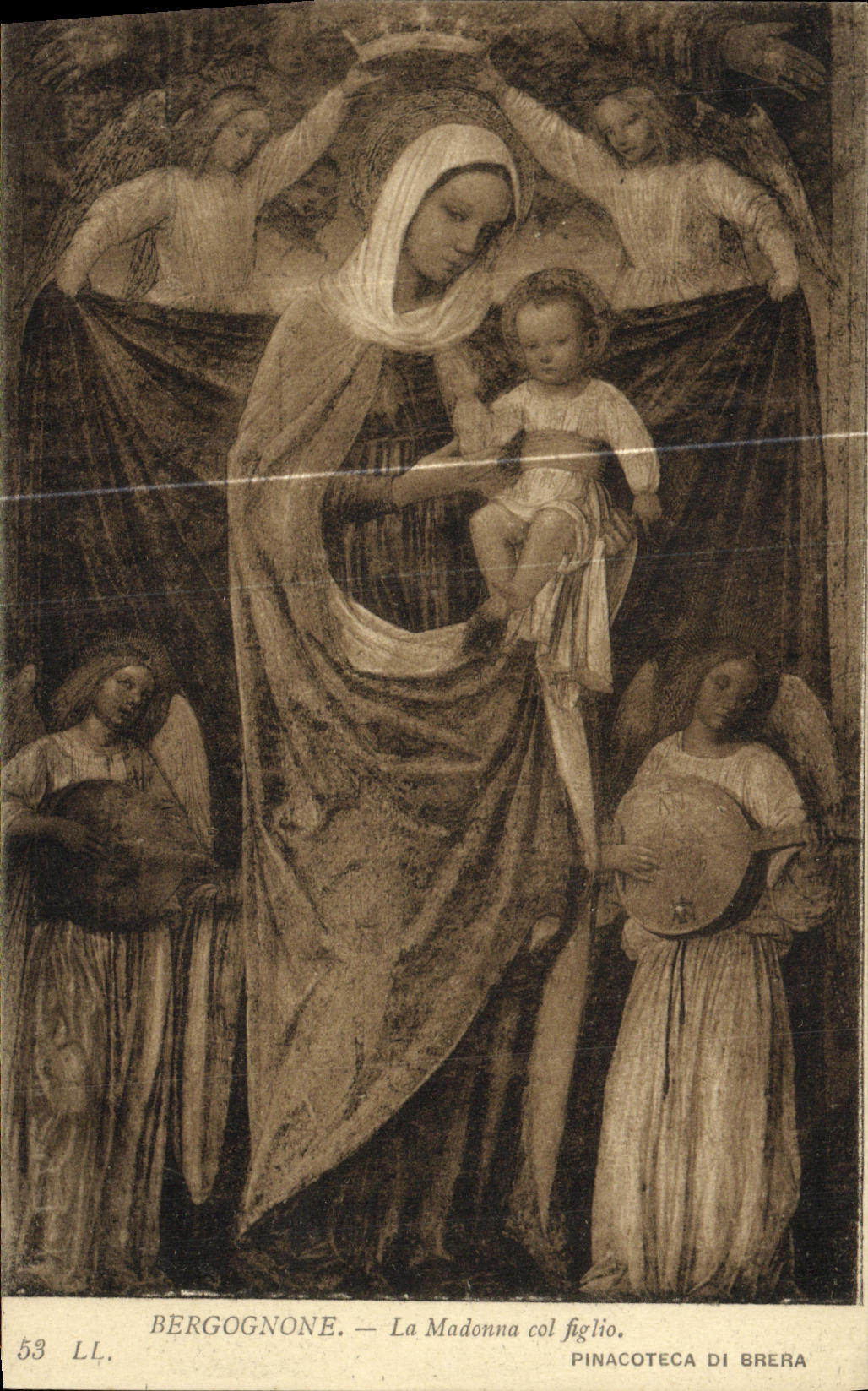 CPA Bergognone La Madonna Col Figlio 