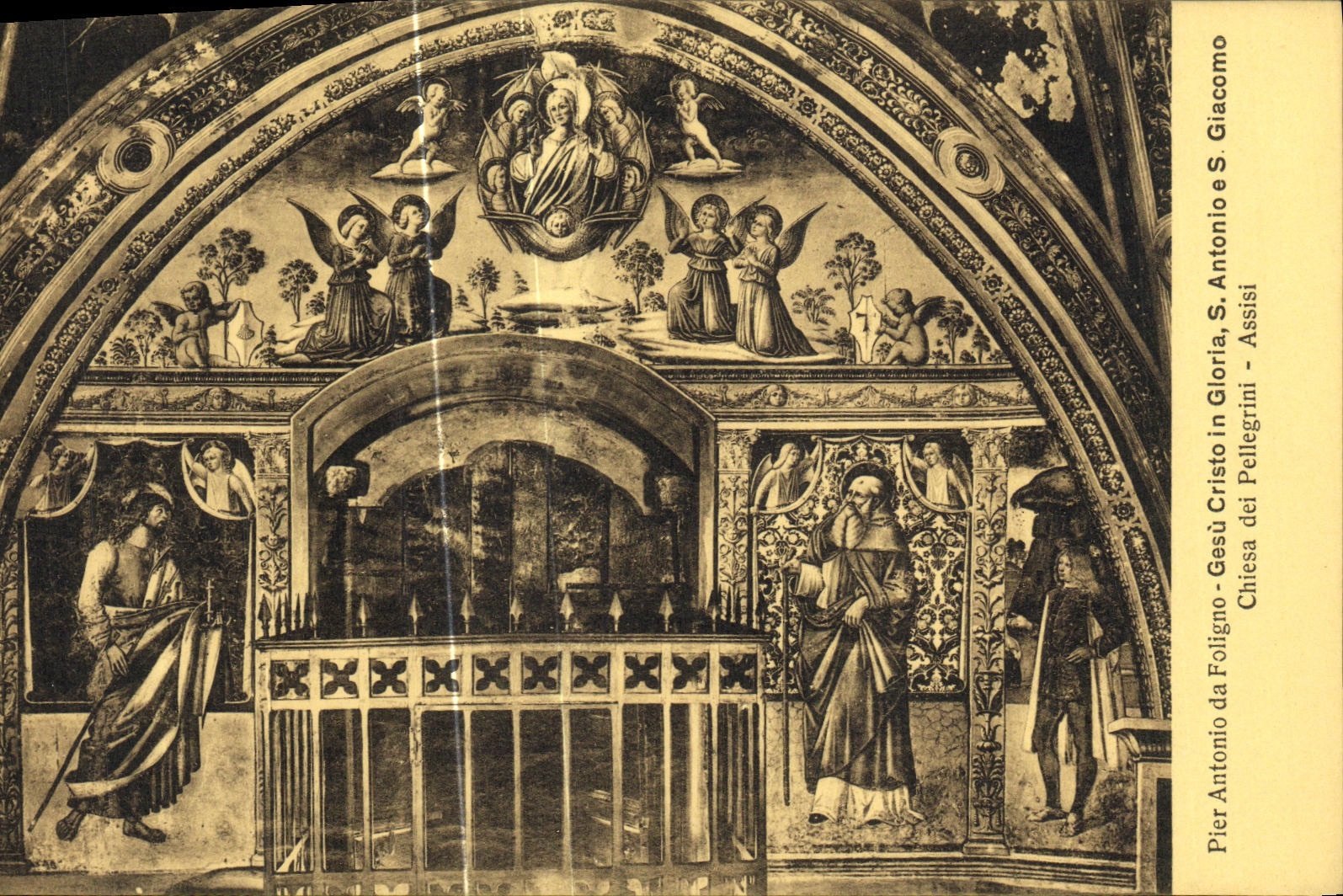 CPA Assisi Pier Antonio da Foligro Gesu Cristo in Gloria S Antonio
