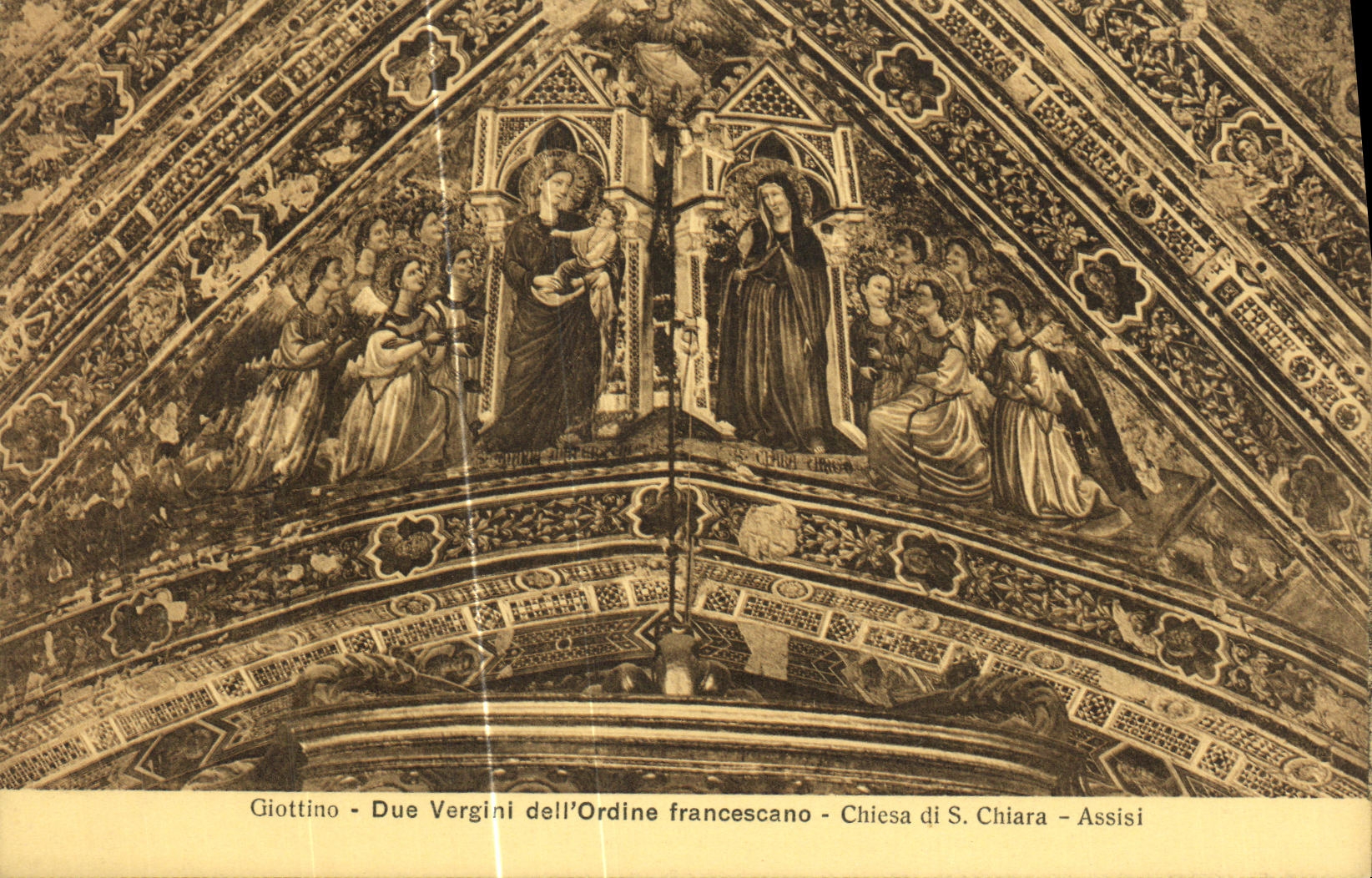 CPA Assisi Pier Antonio da Foligro Due Vergini dell L Ordine Francescano