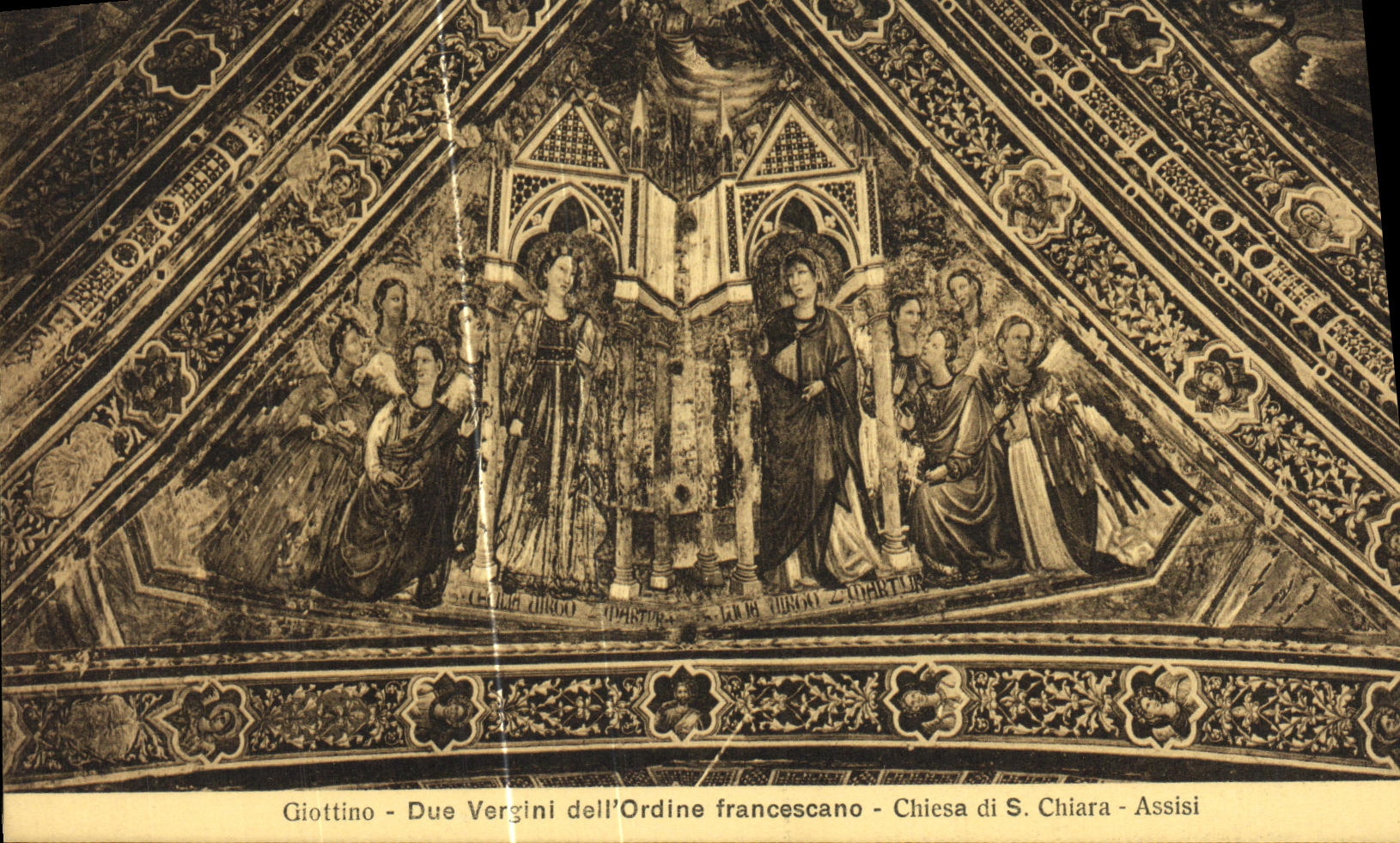 CPA Assisi Pier Antonio da Foligro Due Vergini dell L Ordine Francescano