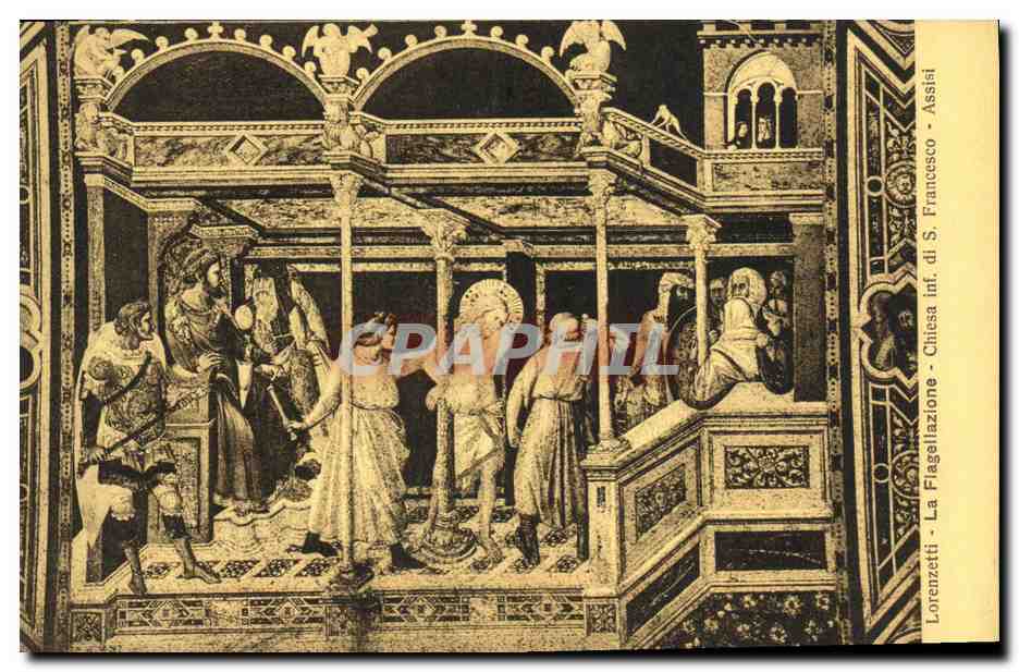 CPA Francesco Assisi Lorenzetti La Flagellazione Chiesa inf