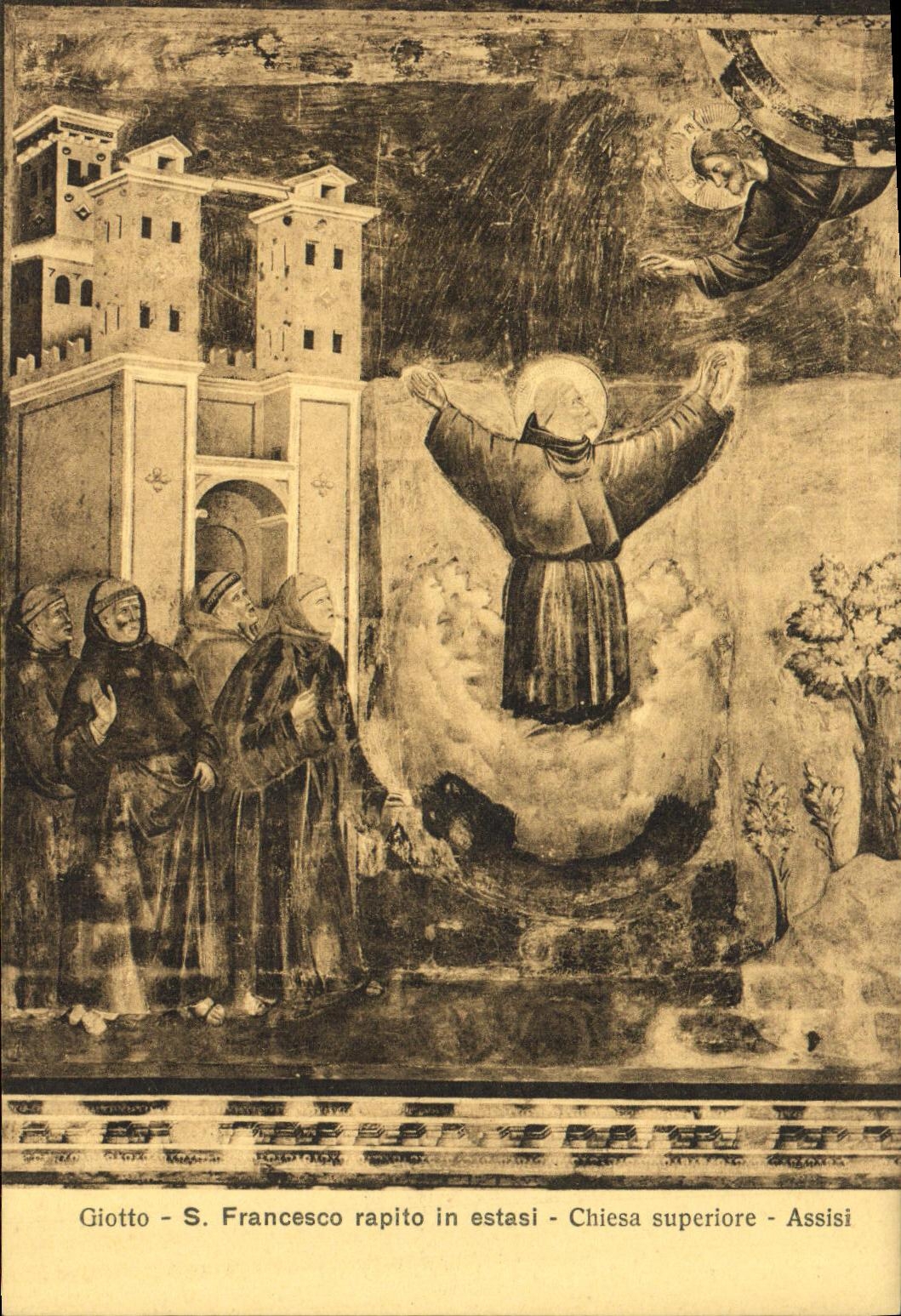 CPA Francesco Assisi Rapito in estasi Chiesa Superiore