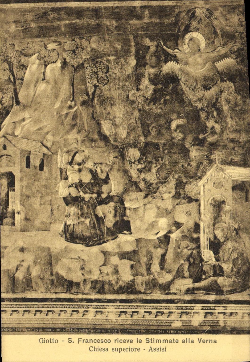 CPA Francesco Assisi Riceve le Stimmate alla Verna Chiesa Superiore
