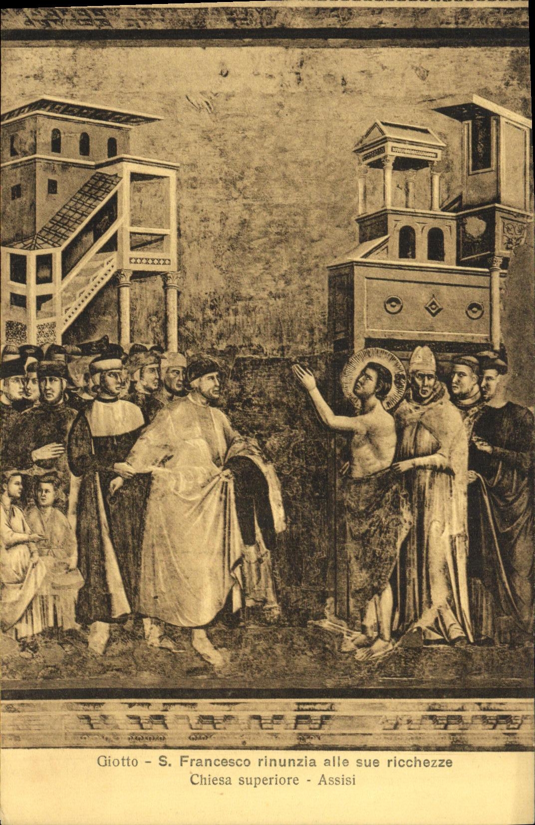 CPA Francesco Assisi Rinunzia alle sue Ricchezze Chiesa Superiore