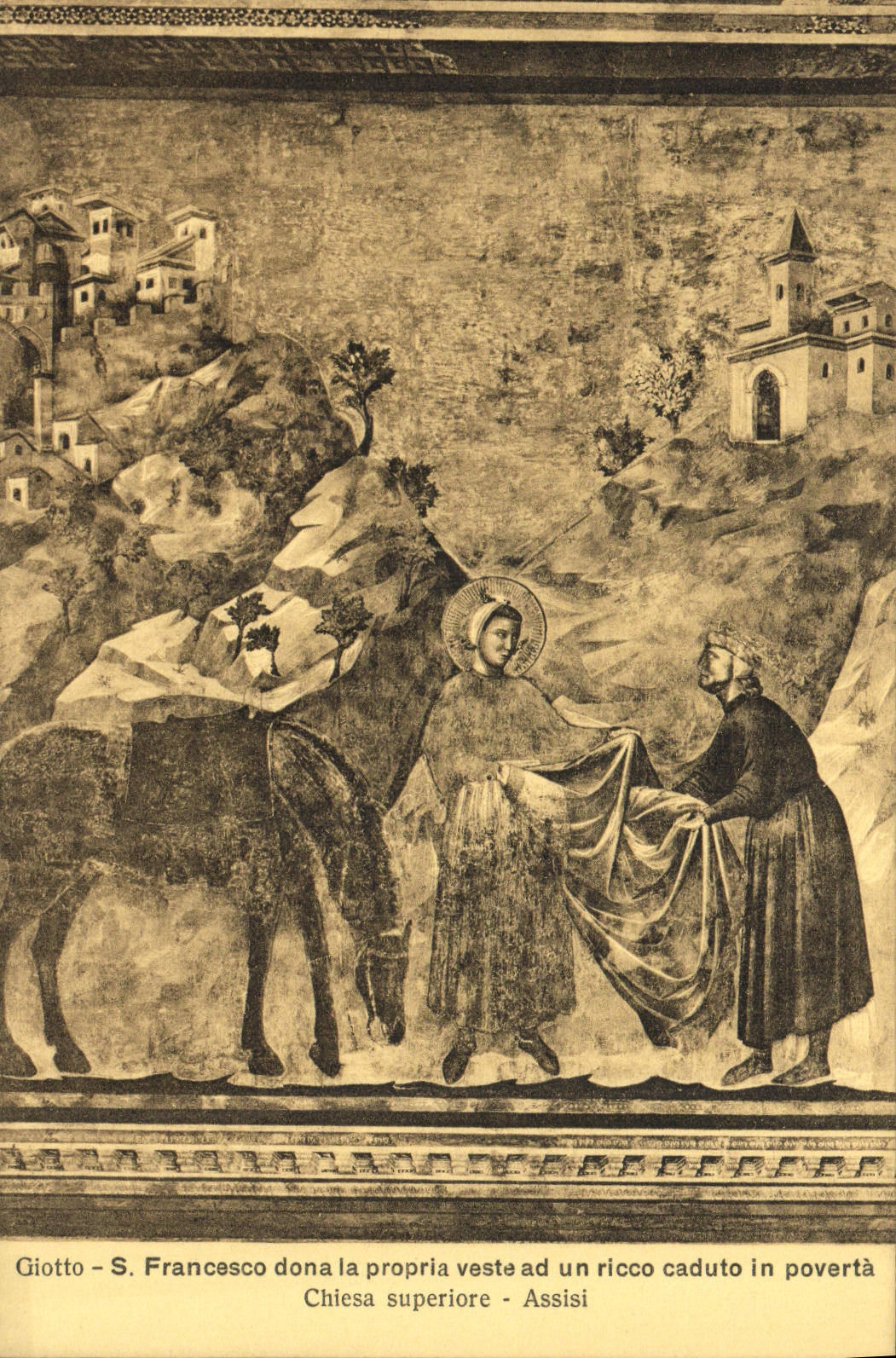 CPA Francesco Assisi Dona la Propria Veste and Un ricco Caduto in Poverta