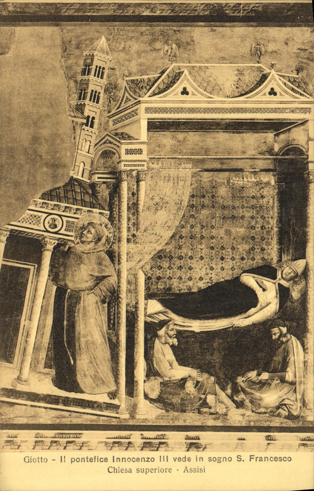 CPA Francesco Assisi Giotto Pontefice Innocenzo Vede