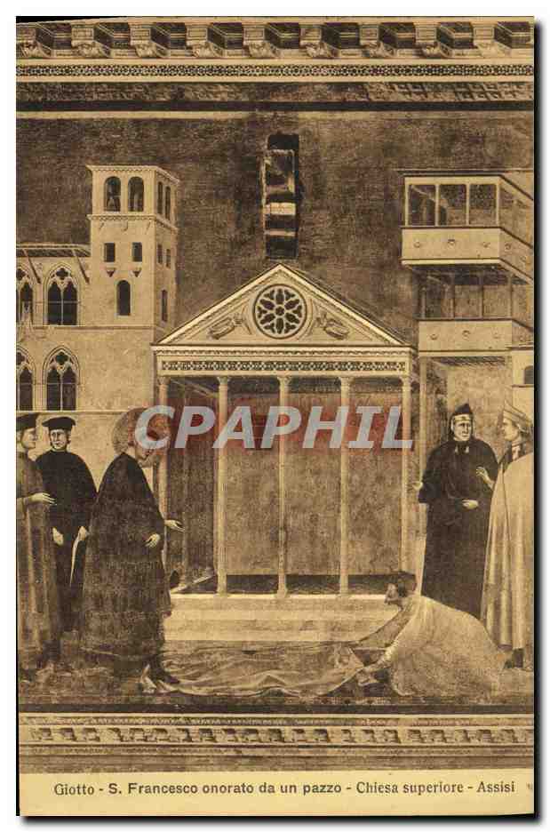 CPA Francesco Assisi Giott Predica Innanzi al Papa Onorio Chiesa Superiore 