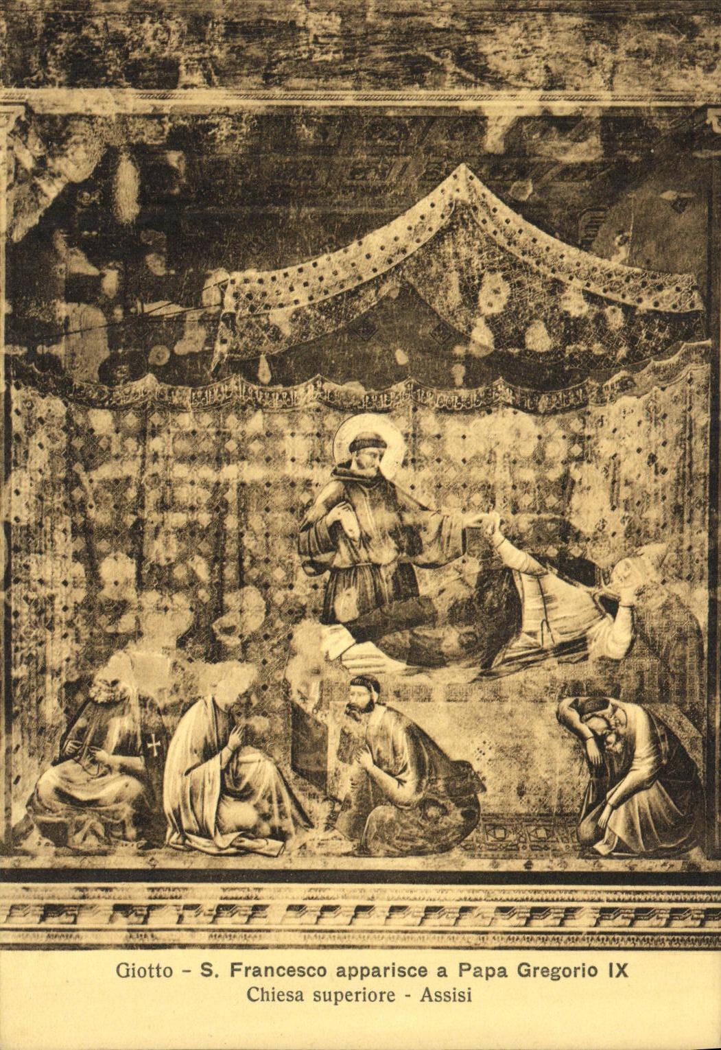 CPA Francesco Assisi Apparisce a Papa Gregorie Chiesa Superiore 