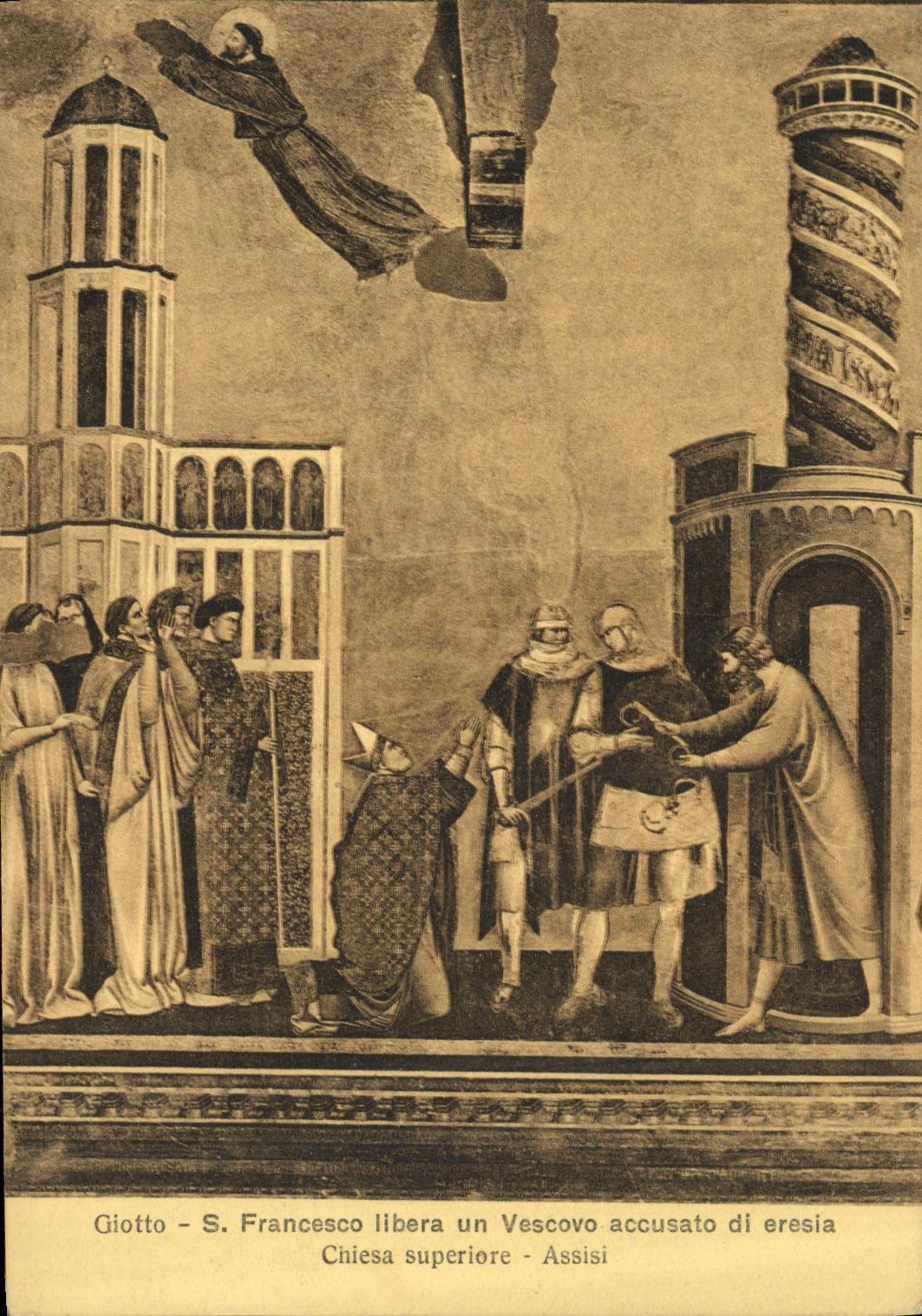 CPA Francesco Assisi IIbera Un Vescovo accusato di eresia Chiesa Superiore 