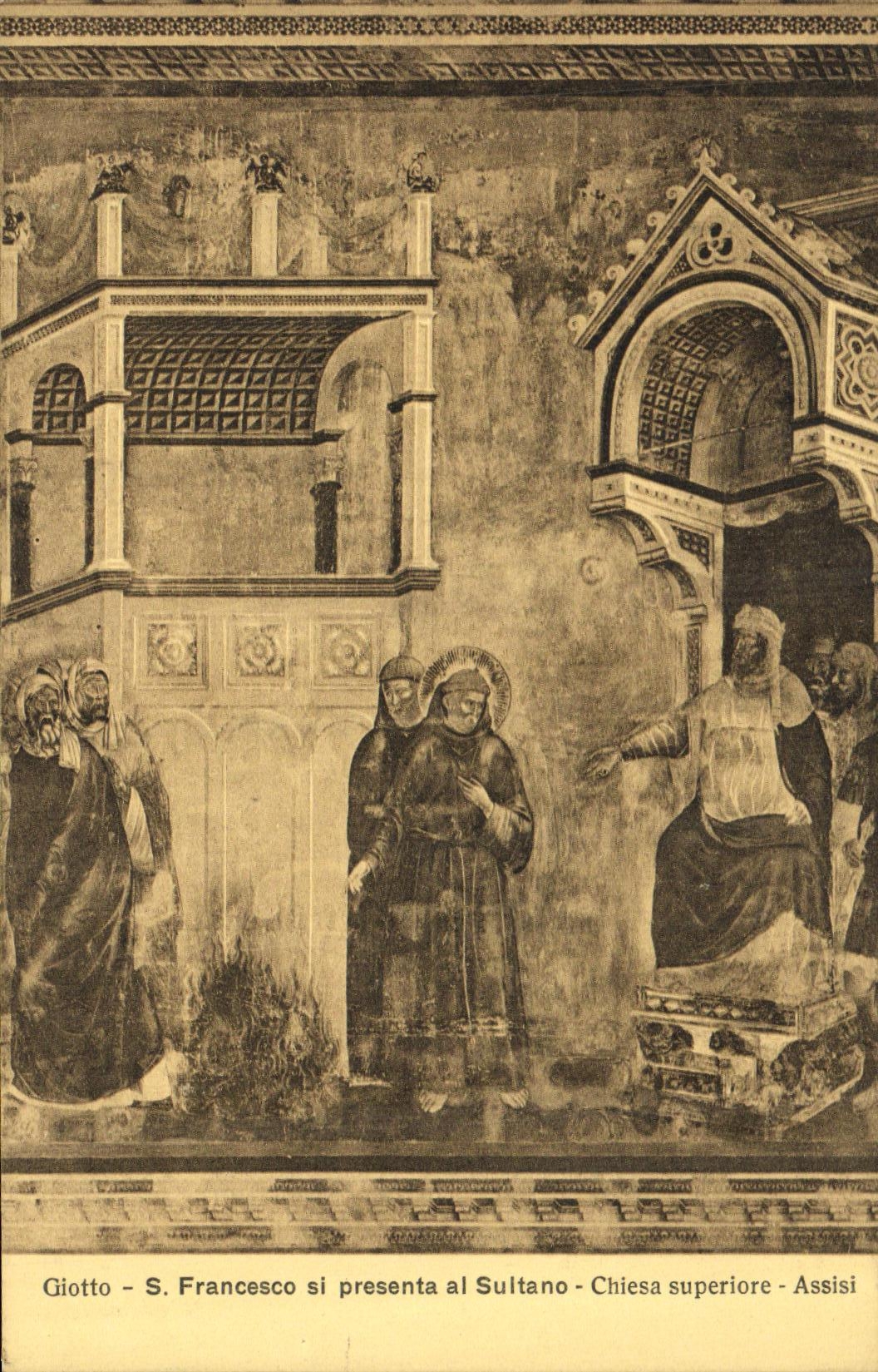 CPA Francesco Assisi Presenta al Sultano Chiesa Superiore