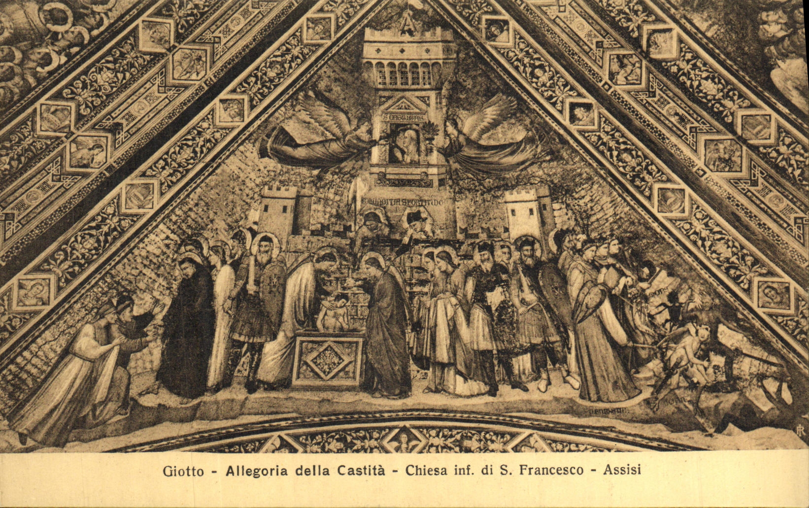 CPA Francesco Assisi Allegoria Della Castita Chiesa inf