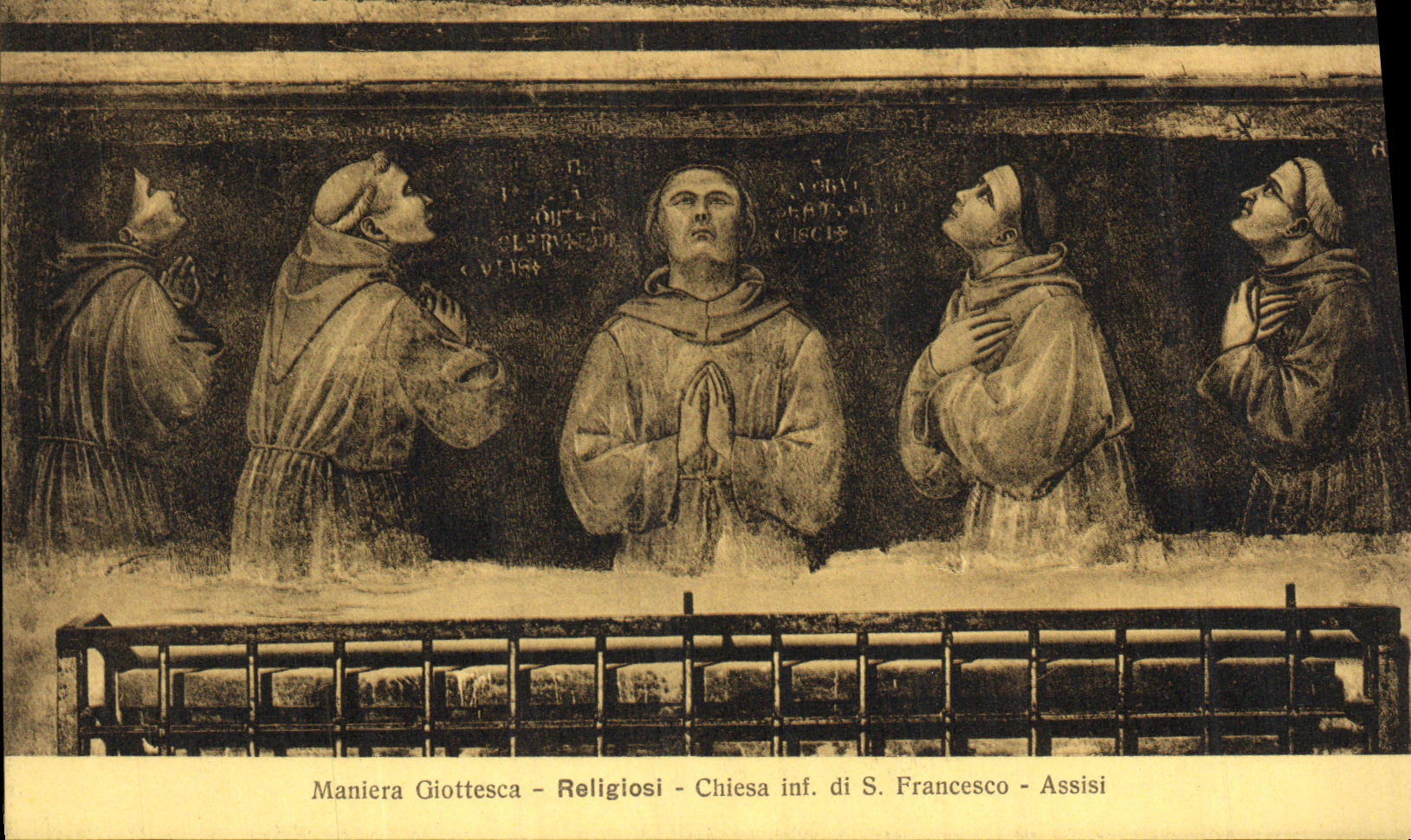 CPA Francesco Assisi Maniera Giottesca Religiosi Chiesa inf