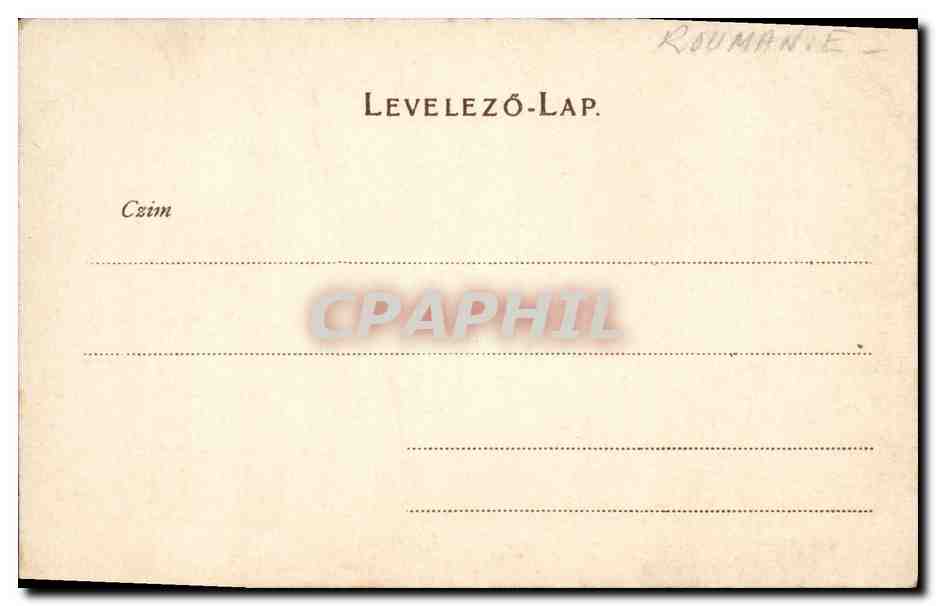 CPA Udvozlet Gruss aus Orsova Roumanie — Back