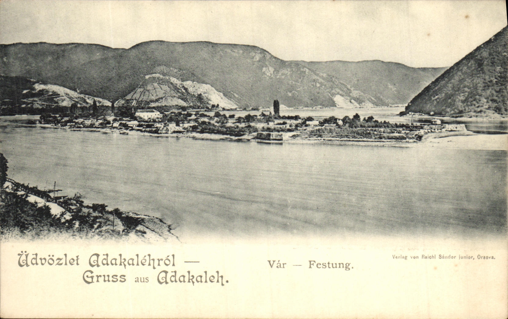 CPA Udvozlet Gruss aus Adakalehrol Var Festung Roumanie