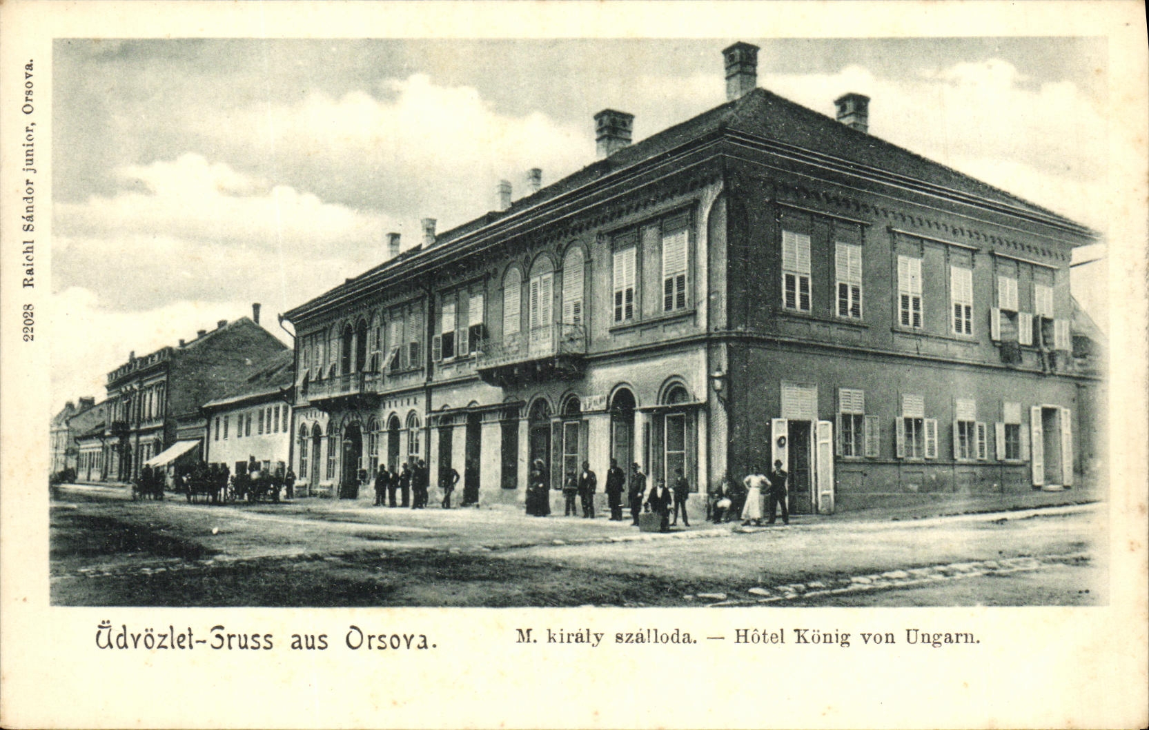 CPA Udvozlet Gruss aus Orsova Hotel Konig Von Ungarn Roumanie