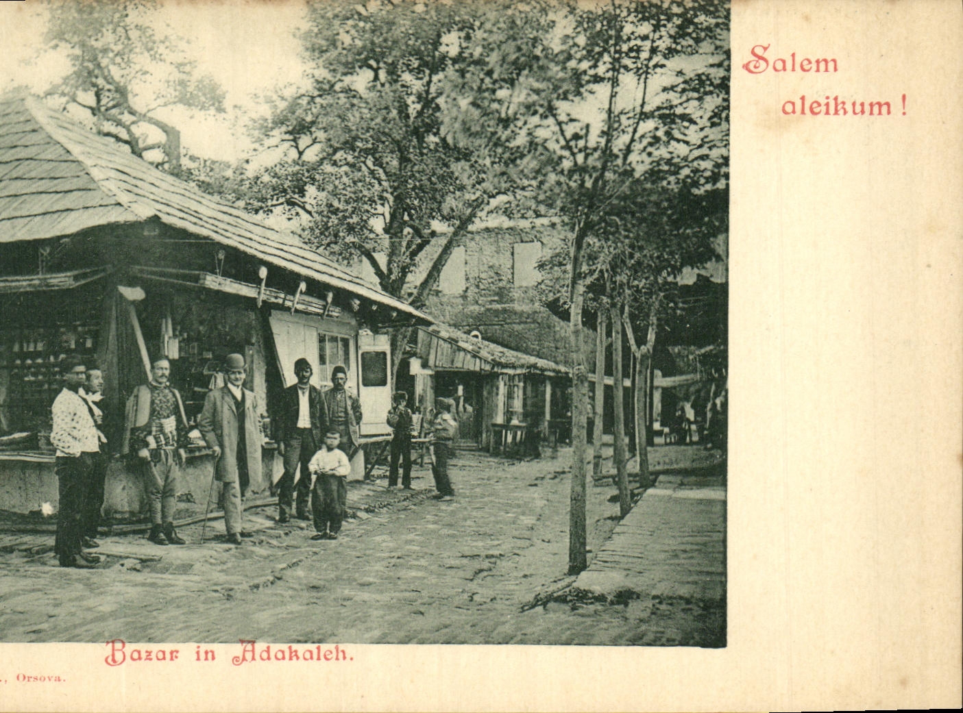 CPA Bazar in Adakaleh Roumanie