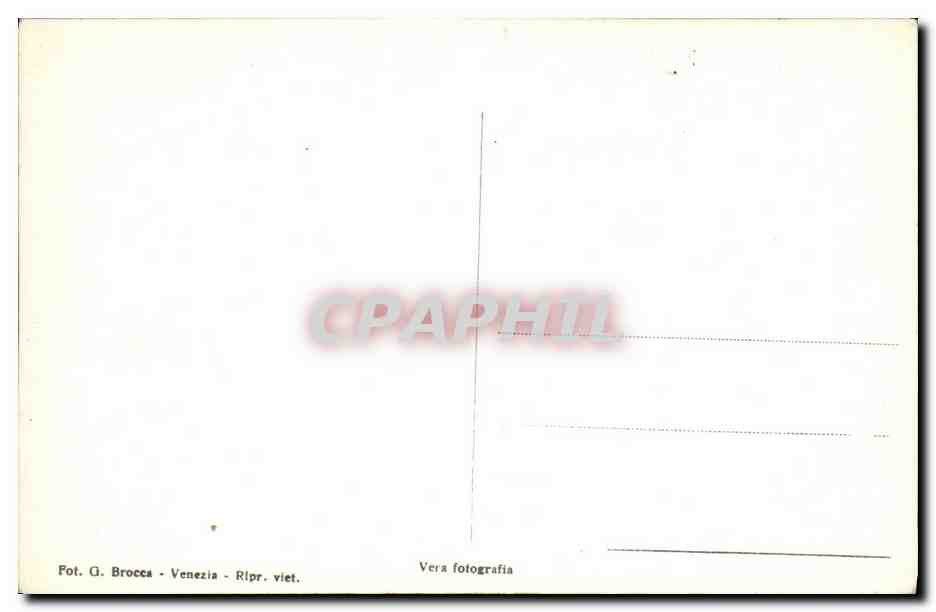 CPA Venezia Ponte Dei Sospiri — Rückseite