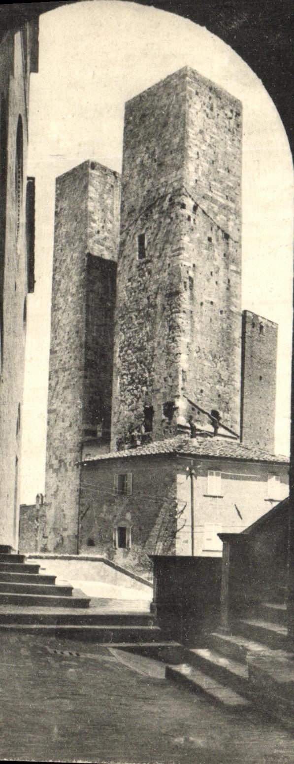 CPA Gimignano Le Torri Salvucci Viste dall arco di Torre Grossa