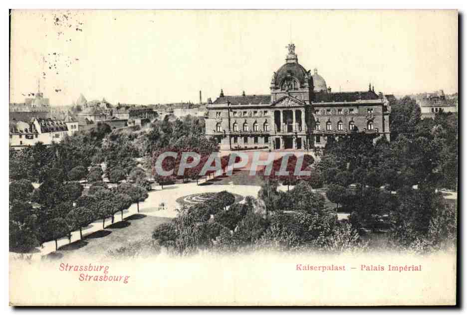 CPA Strassburg palais imperial