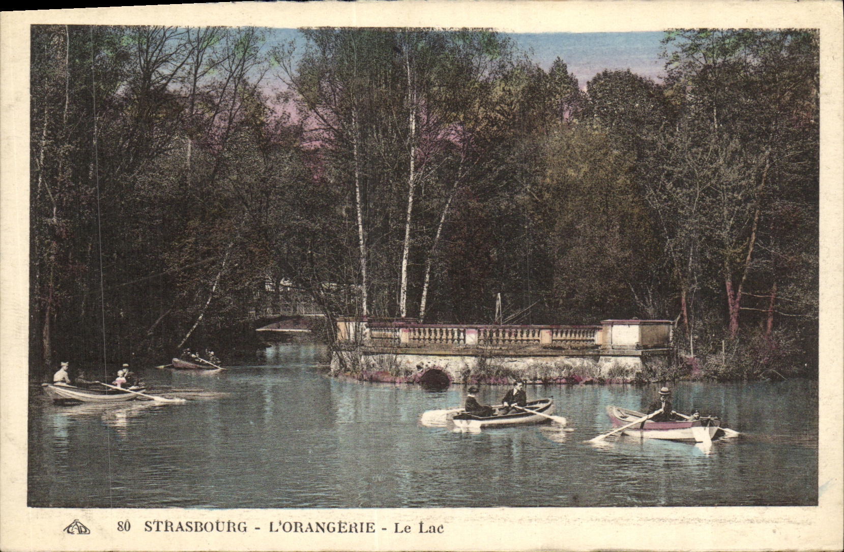 CPA Strassburg L Orangerie Le Lac
