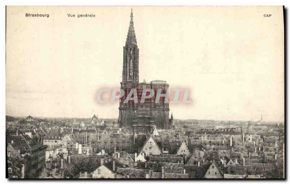CPA Strassburg Vue Generale