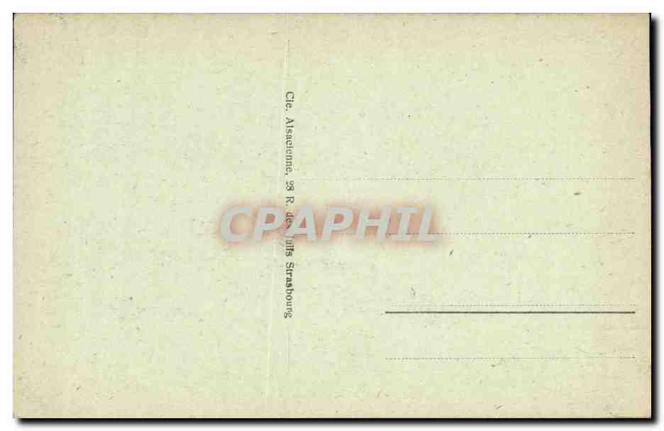 CPA Strassburg Vue Generale — Rückseite