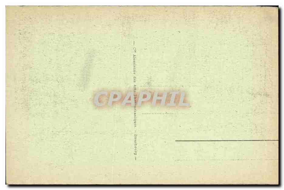 CPA Strassburg L Orangerie  — Verso