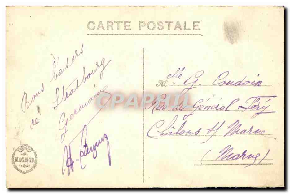 CPA Strassburg L Orangerie Alsace — Verso