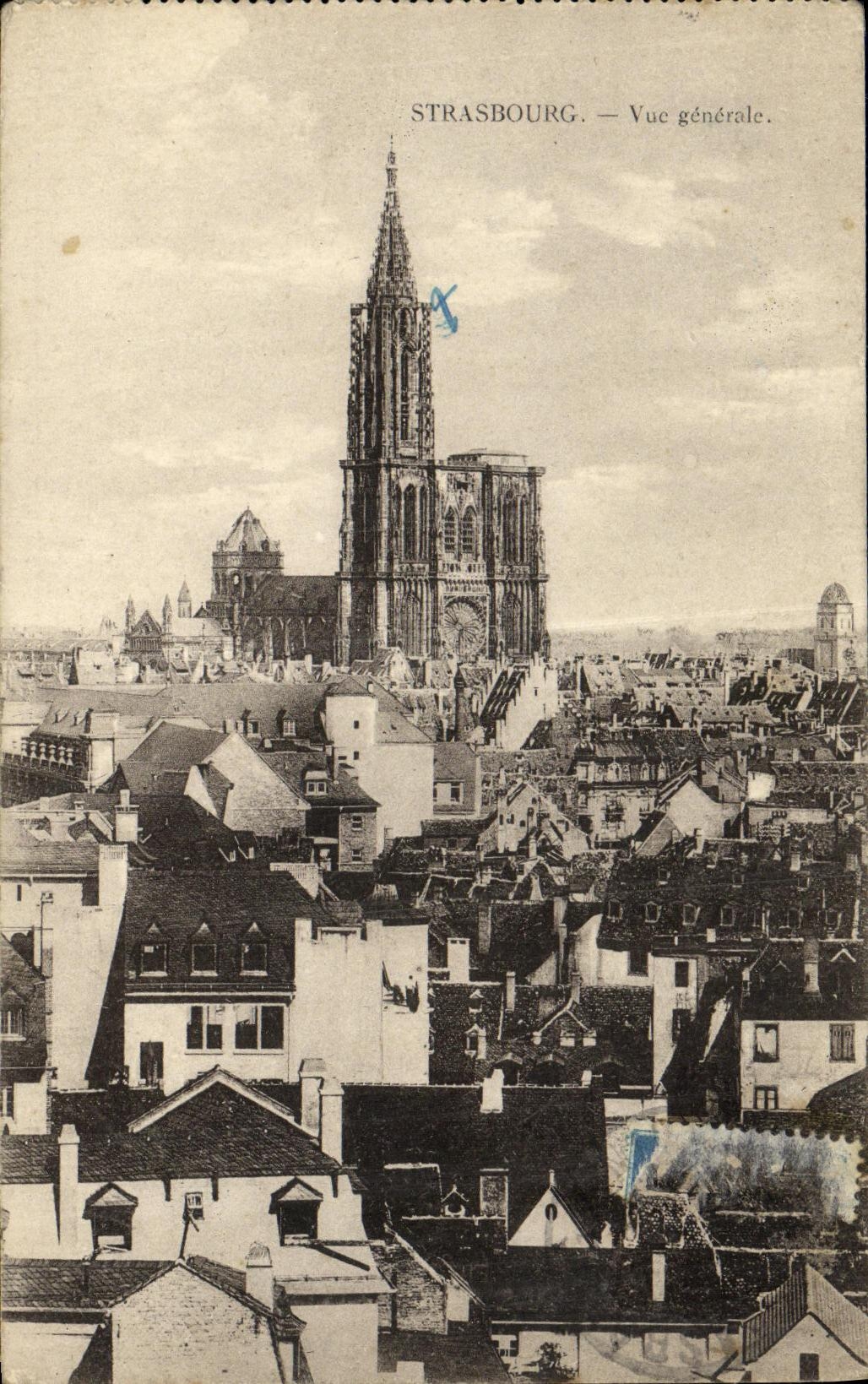 CPA Strassburg Vue Generale