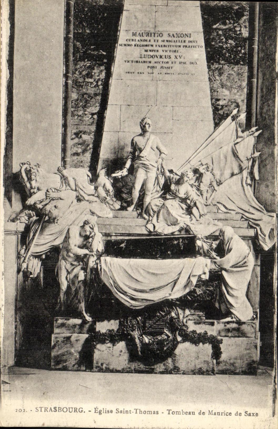 CPA Strasbourg Eglise Saint Tombeau de Maurice de Saxe