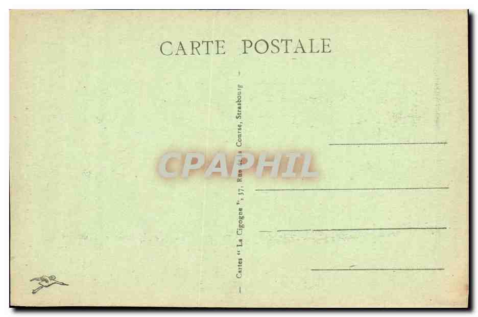 CPA Strasbourg Eglise Saint Tombeau de Maurice de Saxe — Verso