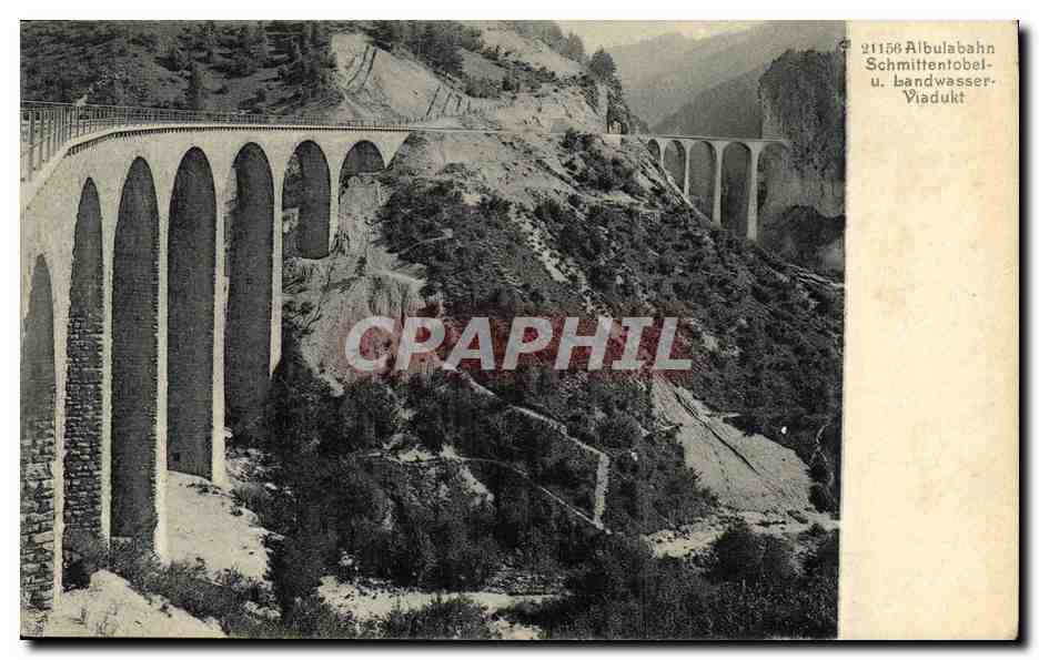 CPA Salbulabahn Schmittentobel Landwasser Viadukt