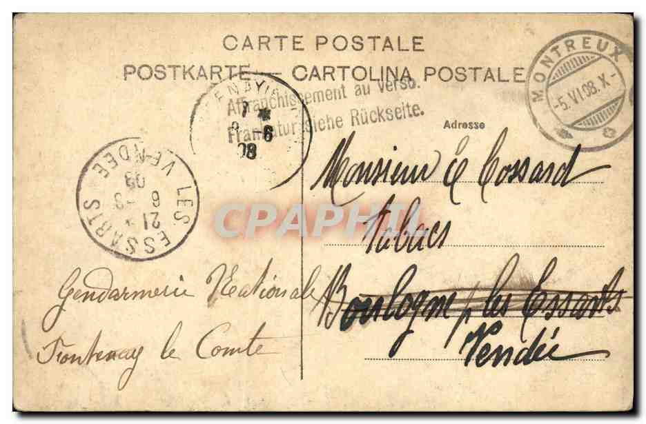 CPA Piz Bernina Von der Diavelezzahutte gesehen — Rückseite