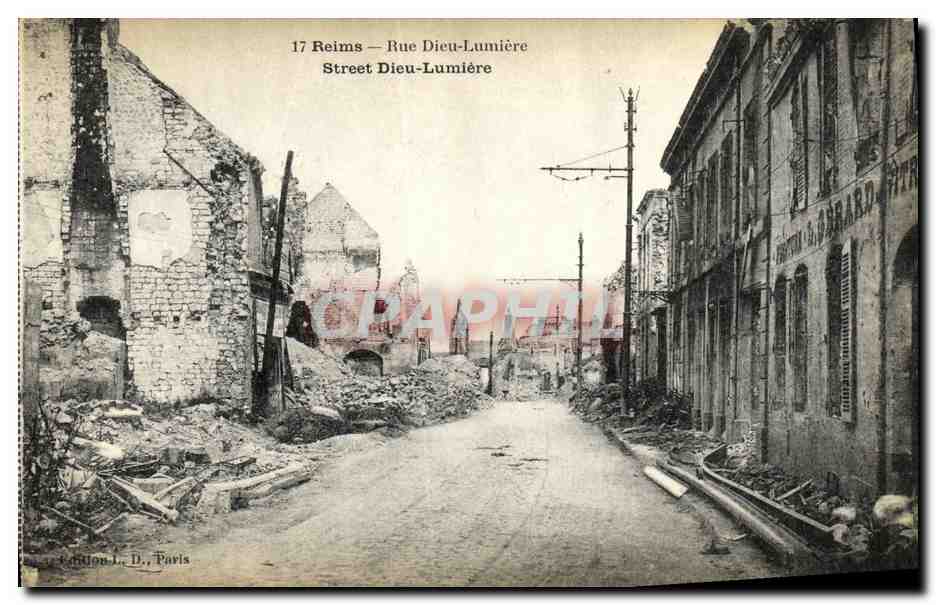 Reims — Rue Dieu-Lumière — Éditeur L. D., Paris