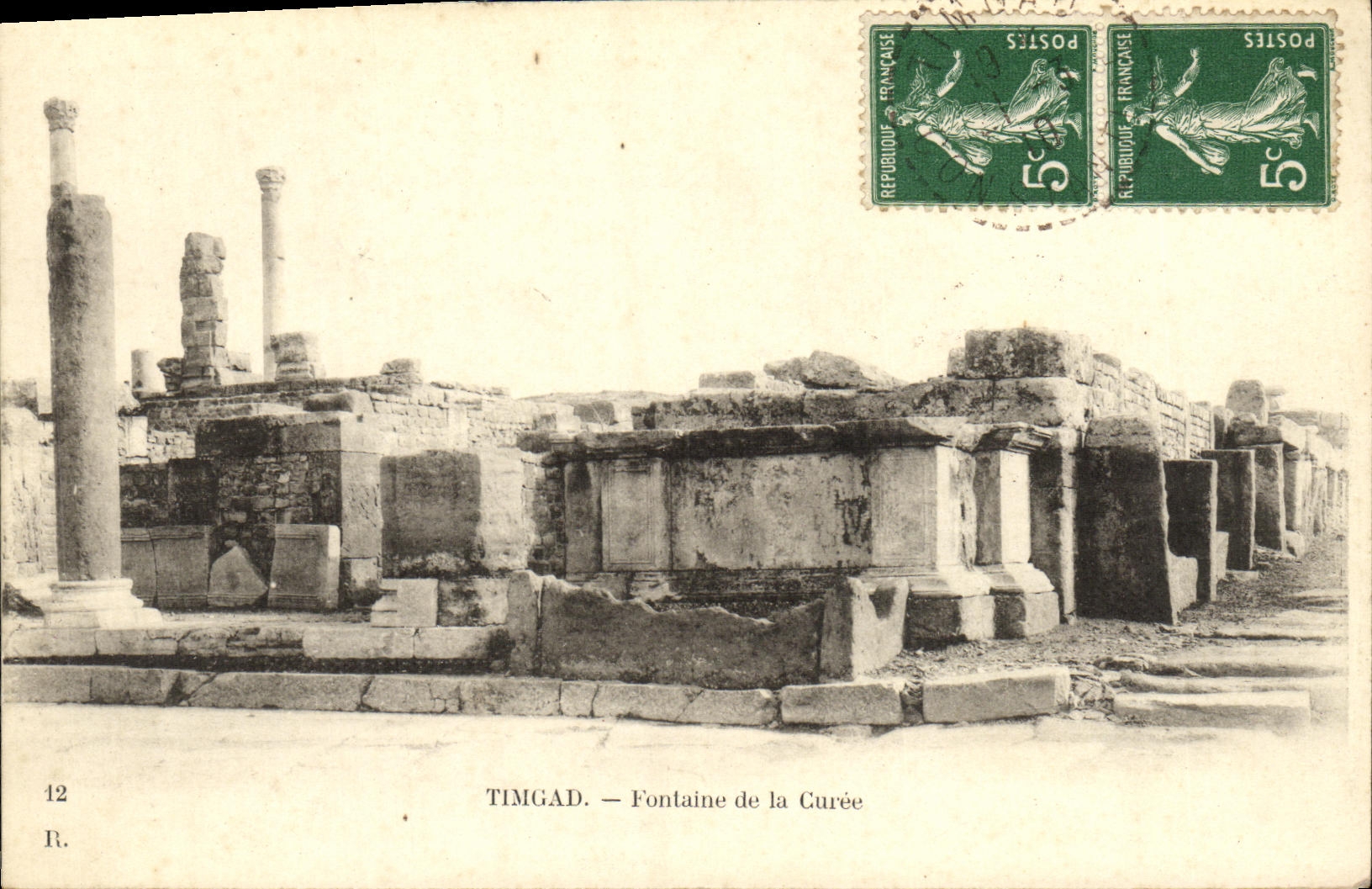 CPA Timgad Fontaine de la Curee