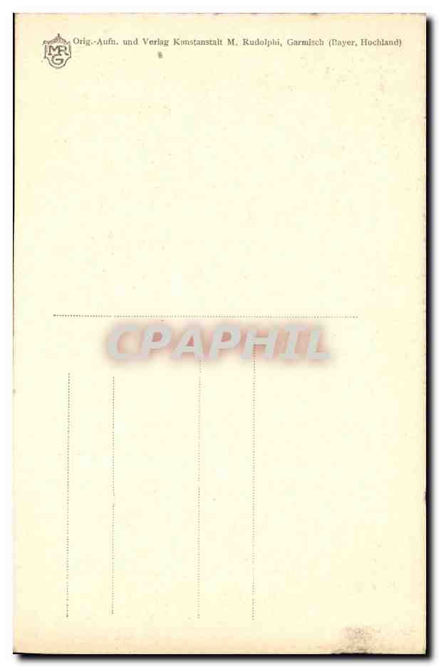 CPA Badersee Zugspitze — Rückseite