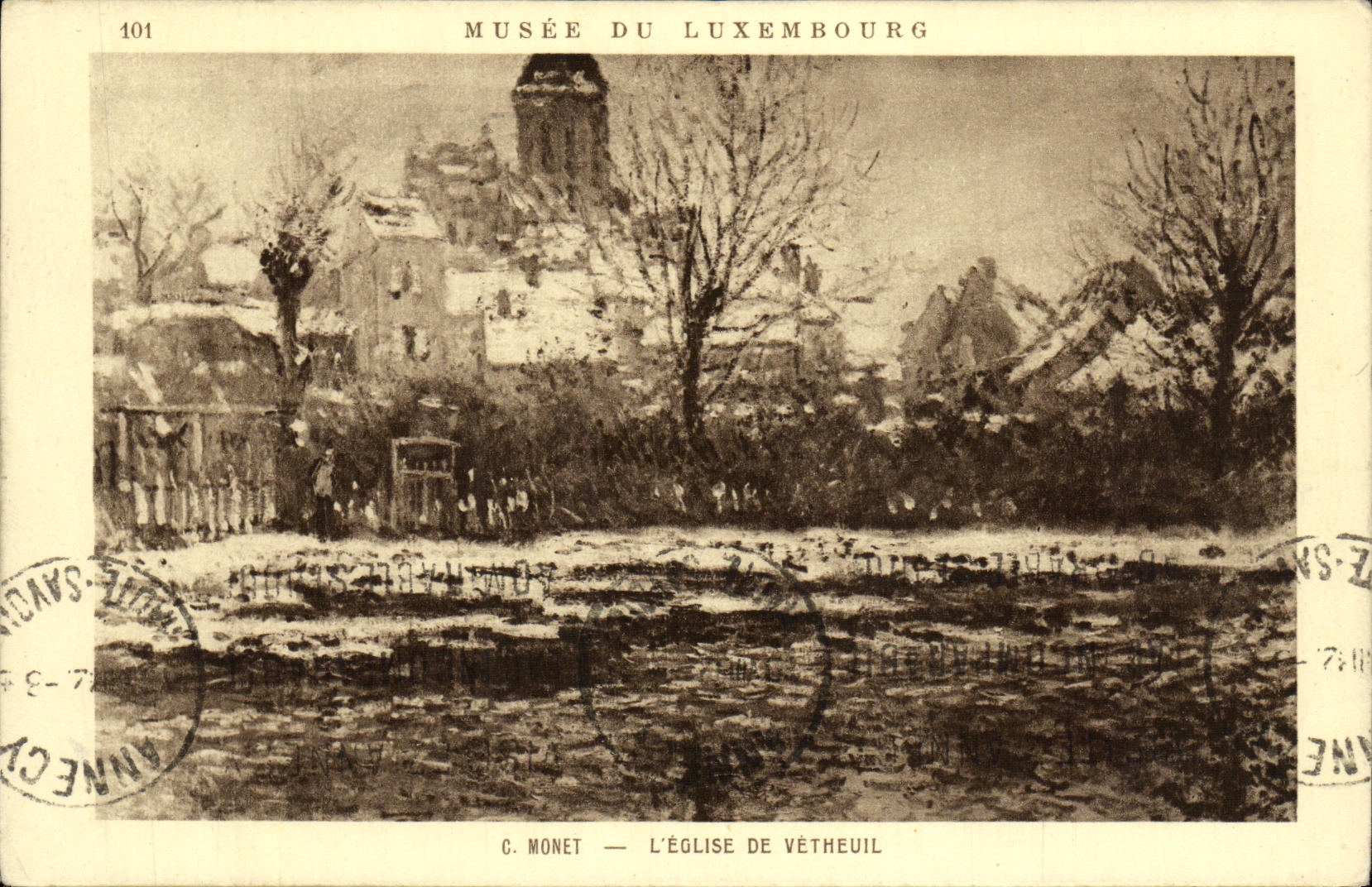 CPA Monet L Eglise De Vetheuil Musee du Luxembourg 